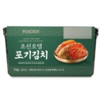 조선호텔김치 한정물량 특제육수 피코크 포기김치 3kg / 배추김치 정말 맛있는 명품김치 PEACOCK 김치주문, 1개