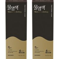 씨드비 물염색 비건 새치커버 염색약 40g 4회분, 다크브라운, 2개