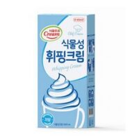 서울우유 식물성 휘핑크림 (아이스박스포함), 1000ml, 12개