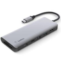 벨킨 7in1 USB C타입 멀티 허브 AVC009btSGY, 그레이