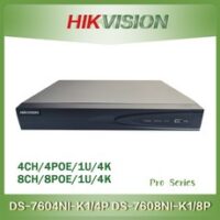 Hikvision 4CH 4POE 4K NVR 1U DS-7604NI-K1/4P 네트워크 비디오, 02 2T_01 4CH_03 Eu 플러그