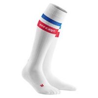 CEP 남성용 러닝 컴프레션 3.0 장목 양말, White/Red & Blue