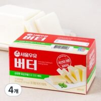 서울우유 버터 무가염, 450g, 4개