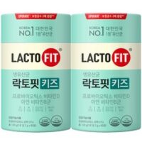 어린이유산균 BEST 8가지 선정, 락토핏 키즈 60포, 120g, 2개