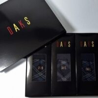 DAKS DAKS양말 남성 설 선물세트 명품양말 정장용 깔끔하고 세련된 다이아몬드 패턴 애플아울렛 엘르양말 사상점 337 3족