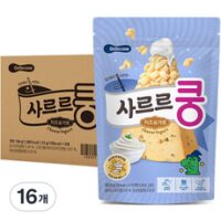 베베쿡 사르르쿵 아기과자, 치즈요거트맛, 23g, 16개