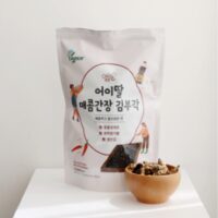 어이딸 대용량 매콤간장김부각(160g) 간장김부각 비건 간식 마른반찬 무오신채 무산김 non-gmo채종유 맥주안주, 10개, 160g