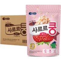 사르르쿵 BEST 8가지 선정, 베베쿡 사르르쿵 과자, 딸기맛, 23g, 8개