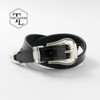 토리레더 웨스턴 벨트 3091 3피스 실버버클 TORY LEATHER 3-Piece Silver Buckle BELT 일본직구