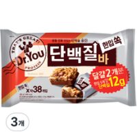 닥터유 한입쏙 단백질바, 380g, 3개