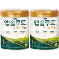 앱솔루트 유기농 궁 분유 1단계 0~6개월, 800g, 2개