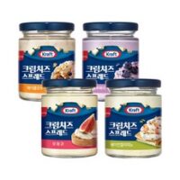 삼립 크래프트 크림치즈 스프레드 4종 4병 맛보기 무화과 메이플호두 베이컨 블루베리, 크림치즈 무화과 4병