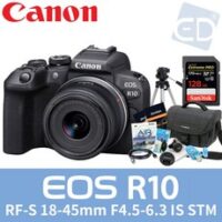 [캐논 정품] EOS R10 / RF S18-45mm/128G+9종패키지/ED, 캐논R10/RF S18-45/128G+9종