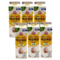 오뚜기 1등급 액상계란 난백 1kg x 6팩, 6개