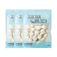 ThinkYourDogTeeth 소가죽 반려견 우유껌 18p 250g, 우유, 3개입